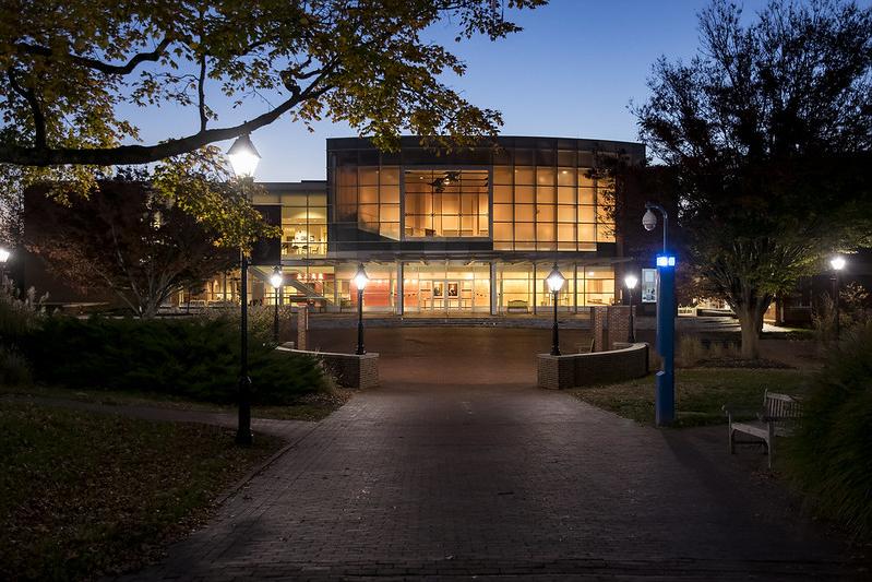 Gibson Hall at Night